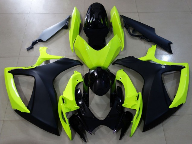 2006-2007 Gloss Yellow & Black Suzuki GSXR 600-750 Fairings 2006-2007 Gloss Yellow & Black Suzuki GSXR 600-750 Fairings