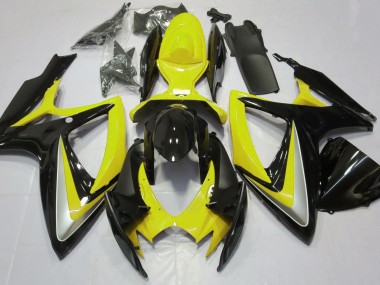 2006-2007 Gloss Yellow Debadged Suzuki GSXR 600-750 Fairings