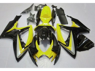 2006-2007 Gloss Yellow Debadged Suzuki GSXR 600-750 Fairings