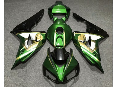 2006-2007 Green & Gold Honda CBR1000RR Fairings