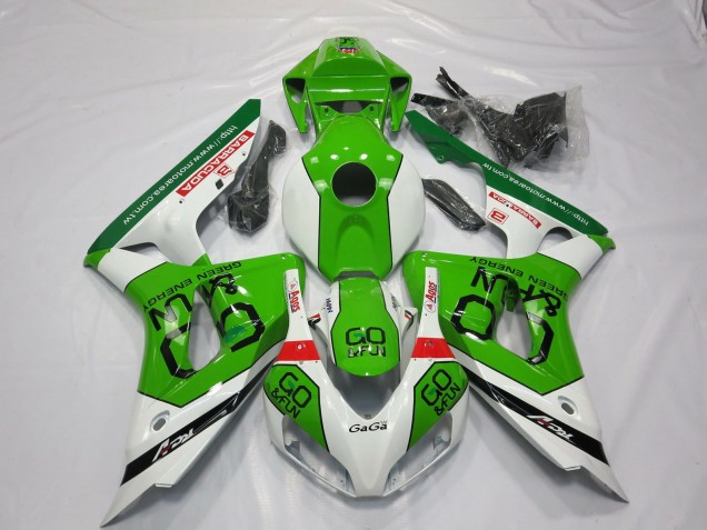 2006-2007 Green and White Honda CBR1000RR Fairings 2006-2007 Green and White Honda CBR1000RR Fairings