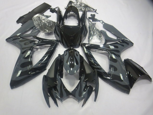 2006-2007 Grey Flame Suzuki GSXR 600-750 Fairings 2006-2007 Grey Flame Suzuki GSXR 600-750 Fairings