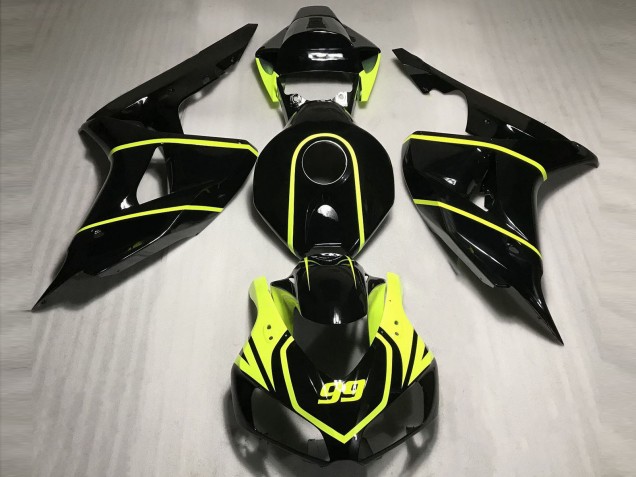 2006-2007 High Viz and Black CBR Honda CBR1000RR Fairings 2006-2007 High Viz and Black CBR Honda CBR1000RR Fairings