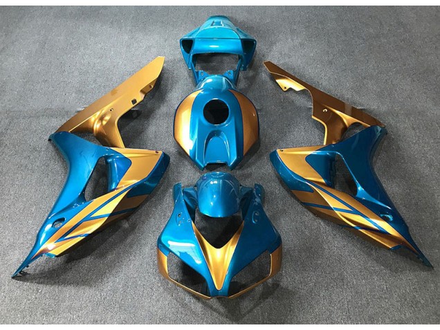 2006-2007 Light Blue & Gold Honda CBR1000RR Fairings 2006-2007 Light Blue & Gold Honda CBR1000RR Fairings