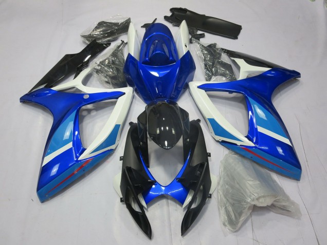 2006-2007 Light and Dark Blue Suzuki GSXR 600-750 Fairings 2006-2007 Light and Dark Blue Suzuki GSXR 600-750 Fairings