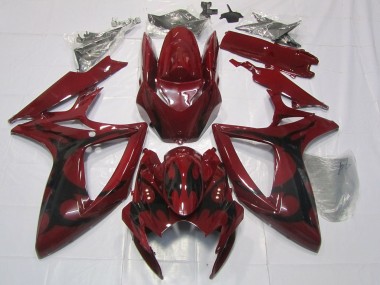 2006-2007 Maroon Red Suzuki GSXR 600-750 Fairings