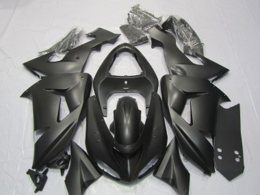 2006-2007 Matte Black Kawasaki ZX10R Fairings