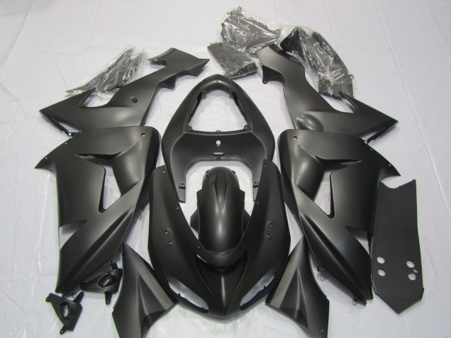 2006-2007 Matte Black Kawasaki ZX10R Fairings 2006-2007 Matte Black Kawasaki ZX10R Fairings