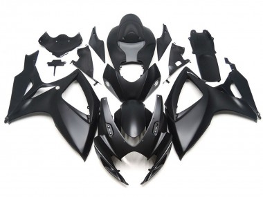 2006-2007 Matte Black OEM Custom Style Suzuki GSXR 600-750 Fairings