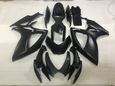 2006-2007 Matte Black Suzuki GSXR 600-750 Fairings