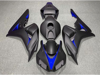 2006-2007 Matte Black and Blue Honda CBR1000RR Fairings