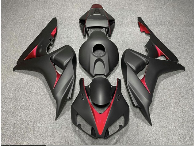 2006-2007 Matte Black and Light Blue Honda CBR1000RR Fairings 2006-2007 Matte Black and Light Blue Honda CBR1000RR Fairings