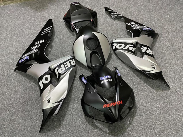 2006-2007 Matte Silver Repsol Honda CBR1000RR Fairings 2006-2007 Matte Silver Repsol Honda CBR1000RR Fairings