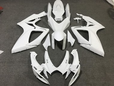 2006-2007 Matte White Suzuki GSXR 600-750 Fairings