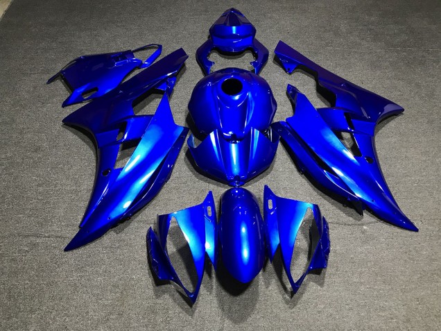 2006-2007 Metallic Blue Plain Yamaha R6 Fairings 2006-2007 Metallic Blue Plain Yamaha R6 Fairings