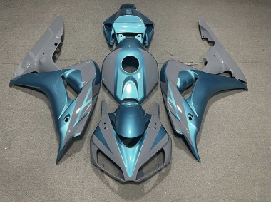 2006-2007 Nardo Grey and Light Blue Honda CBR1000RR Fairings