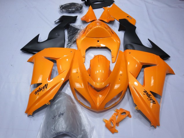 2006-2007 Orange Kawasaki ZX10R Fairings 2006-2007 Orange Kawasaki ZX10R Fairings