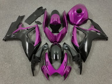 2006-2007 Purple and Black Suzuki GSXR 600-750 Fairings