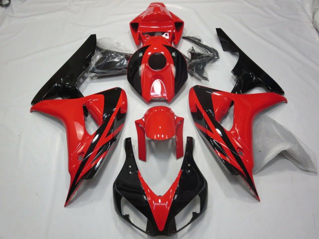 2006-2007 Red Black OEM Style No Decals Honda CBR1000RR Fairings 2006-2007 Red Black OEM Style No Decals Honda CBR1000RR Fairings