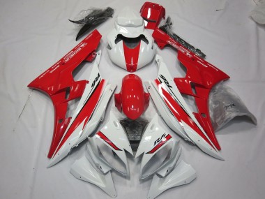 2006-2007 Red White Style Design Yamaha R6 Fairings