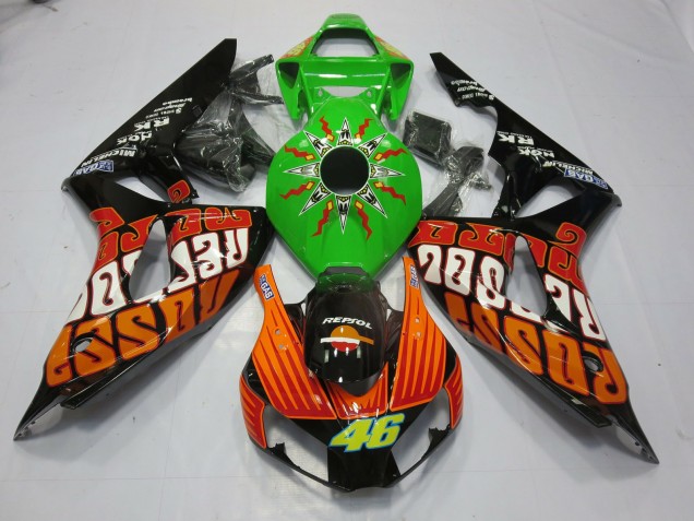 2006-2007 Rossi Lime Honda CBR1000RR Fairings 2006-2007 Rossi Lime Honda CBR1000RR Fairings