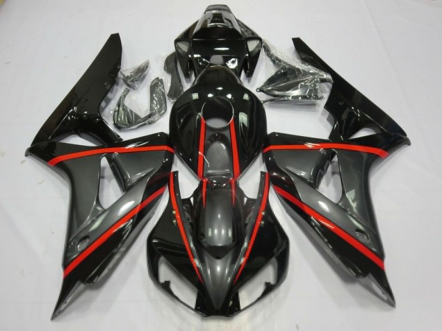 2006-2007 Silver and Black Honda CBR1000RR Fairings 2006-2007 Silver and Black Honda CBR1000RR Fairings