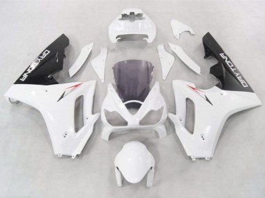 2006-2008 White w Black lowers Triumph Daytona 675 Fairings