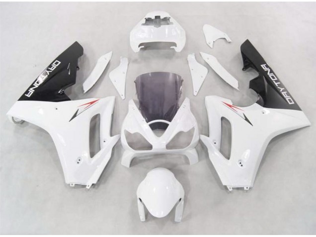 2006-2008 White w Black lowers Triumph Daytona 675 Fairings 2006-2008 White w Black lowers Triumph Daytona 675 Fairings