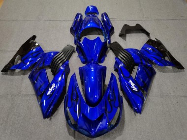 2006-2011 Blue Gloss Kawasaki ZX14R Fairings