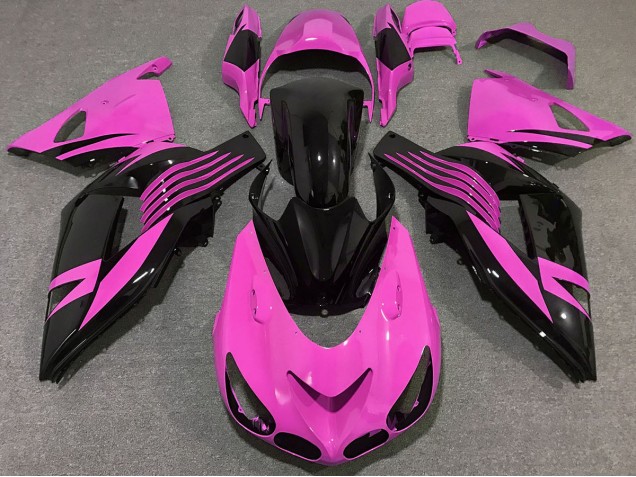 2006-2011 Bright Pink Kawasaki ZX14R Fairings 2006-2011 Bright Pink Kawasaki ZX14R Fairings