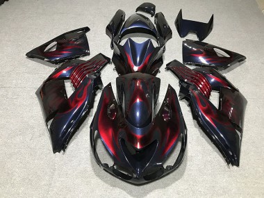 2006-2011 Flame Kawasaki ZX14R Fairings
