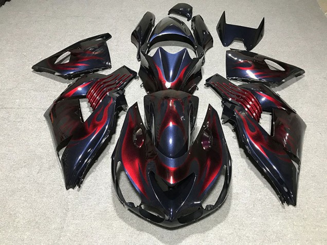 2006-2011 Flame Kawasaki ZX14R Fairings 2006-2011 Flame Kawasaki ZX14R Fairings