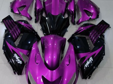 2006-2011 Gloss Purple and Black Kawasaki ZX14R Fairings