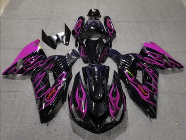 2006-2011 Pink Flame Kawasaki ZX14R Fairings