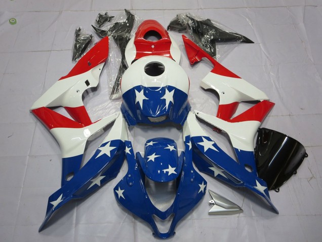 2007-2008 American Flag Honda CBR600RR Fairings