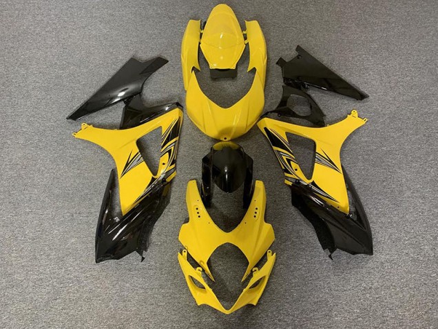 2007-2008 Black and Yellow Suzuki GSXR 1000 Fairings 2007-2008 Black and Yellow Suzuki GSXR 1000 Fairings
