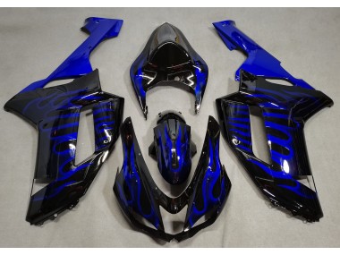 2007-2008 Blue Flame Kawasaki ZX6R Fairings