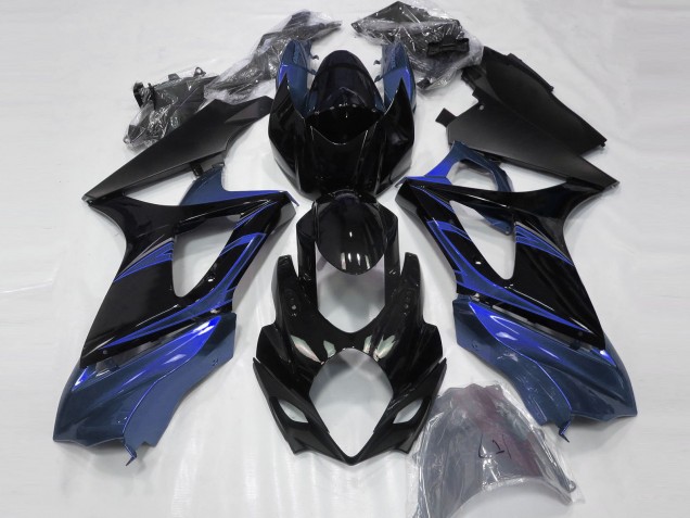 2007-2008 Blue and Gloss Black Suzuki GSXR 1000 Fairings 2007-2008 Blue and Gloss Black Suzuki GSXR 1000 Fairings