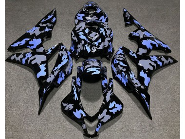 2007-2008 Blue and Gray Camouflage Honda CBR600RR Fairings