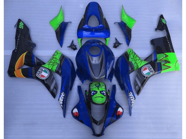 2007-2008 Blue and Green Shark Honda CBR600RR Fairings 2007-2008 Blue and Green Shark Honda CBR600RR Fairings