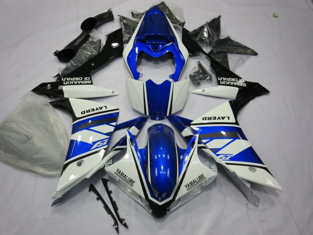 2007-2008 Blue and White Yamaha R1 Fairings 2007-2008 Blue and White Yamaha R1 Fairings