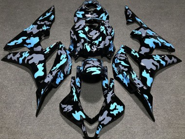 2007-2008 Custom Camo Blue Honda CBR600RR Fairings