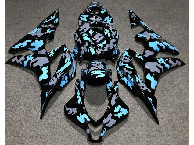 2007-2008 Custom Camo Blue Honda CBR600RR Fairings 2007-2008 Custom Camo Blue Honda CBR600RR Fairings