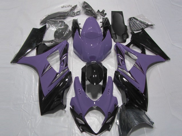 2007-2008 Dark Purple and Black Suzuki GSXR 1000 Fairings 2007-2008 Dark Purple and Black Suzuki GSXR 1000 Fairings