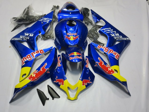 2007-2008 Deep Blue Red Bull Honda CBR600RR Fairings 2007-2008 Deep Blue Red Bull Honda CBR600RR Fairings