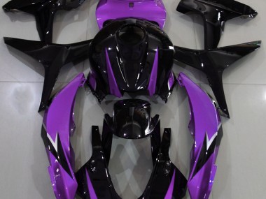 2007-2008 Gloss Black & Purple Honda CBR600RR Fairings