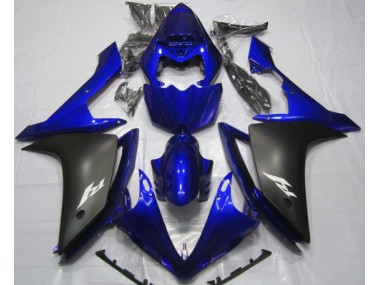 2007-2008 Gloss Blue and Black Yamaha R1 Fairings