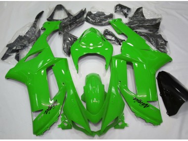 2007-2008 Gloss Green Kawasaki ZX6R Fairings