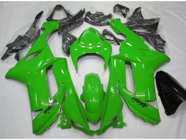 2007-2008 Gloss Green Kawasaki ZX6R Fairings 2007-2008 Gloss Green Kawasaki ZX6R Fairings