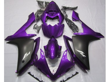 2007-2008 Gloss Purple and Black Yamaha R1 Fairings